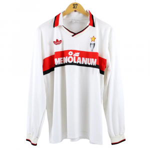 1990-91 Ac Milan Maglia Away Adidas Mediolanum L 
