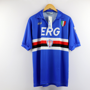 1991-92 Sampdoria Maglia Asics Erg XL Nuova
