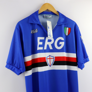 1991-92 Sampdoria Maglia Asics Erg XL Nuova