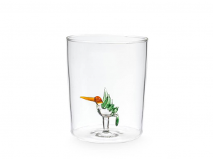 Bicchiere Con Miniatura 3d