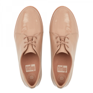 Fitflop - DERBY CRINKLE PATENT TAUPE
