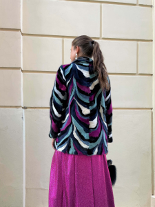 Pelliccia Jacket Mink in visone multicolor Frame