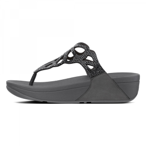 Fitflop - BUMBLE CRYSTAL TOE POST PEWTER es