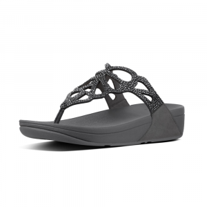 Fitflop - BUMBLE CRYSTAL TOE POST PEWTER es