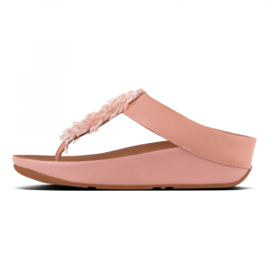 Fitflop - RUMBA TM TOE-THONG SANDALS CRYSTAL DUSKY PINK