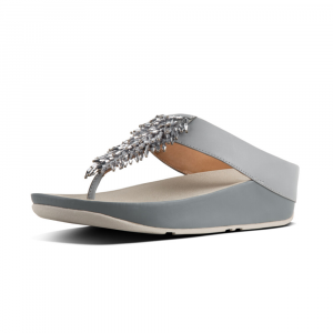 Fitflop - RUMBA TM TOE-THONG SANDALS CRYSTAL DOVE BLUE es