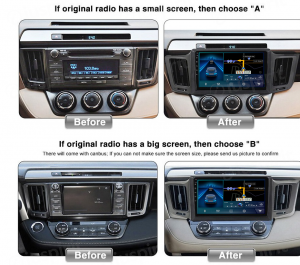 ANDROID autoradio navigatore per Toyota RAV4 2013-2018 CarPlay Android Auto GPS USB WI-FI Bluetooth 4G LTE