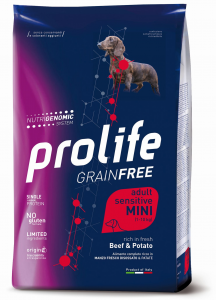 GRAIN FREE ADULT SENSITIVE BEEF & POTATO MINI 600g / 2kg