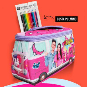 ME CONTRO TE astuccio per da scuola rotolo bambina bambino celeste  elementare EUR 19,99 - PicClick IT