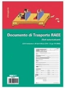 Edipro E0212C Documento Di Trasporto Raee Ddt Raee 25 Copie 3