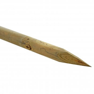 Palo tondo legno con punta 150cm