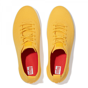 Fitflop - RALLY TONAL KNIT SNEAKERS SUNSHINE YELLOW