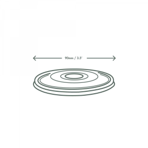 Coperchio trasparente in PLA - 90mm diametro per ciotole e bicchieri in cartoncino - D90 - View2 - small