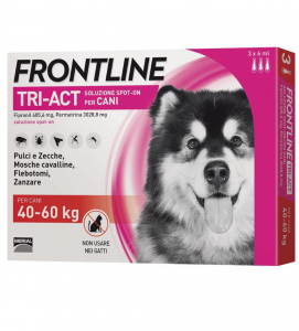 Frontline - TriAct - Da 40 a 60 kg - 3 pipette - SCAD. 12/2022