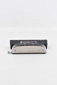 Harmonica Hohner Chrometta 12 With Case,made In Germany