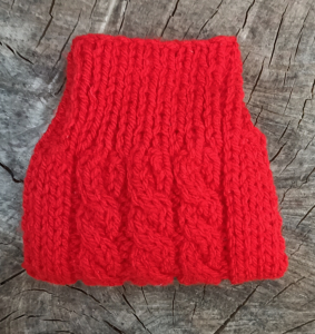  MAGLIONCINO rosso invernale di  lana taglia 16