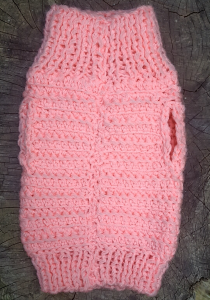  MAGLIONCINO rosa  invernale di  lana taglia 24