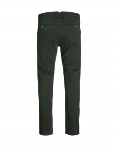 Pantalone chino verde militare slim fit in cotone stretch armaturato
