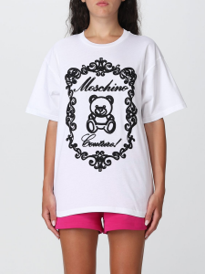T-shirt over con logo ricamato Moschino Couture 
