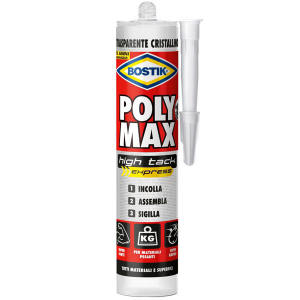 Bostik - Poly Max High Tack Express Cristal cartuccia 300gr