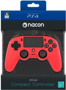 NACON PS4 WIRED CONTROLLER ROSSO