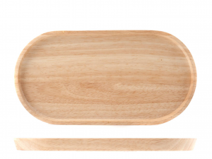 Piatto Ovale in legno 12x20 cm