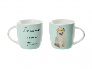 Tazza Mug  Shabby Dog&chic Cat In Porcellana Decorata Cc 300
