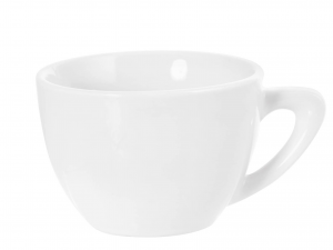 12 Tazze Tè In Porcellana Bianco Cc190