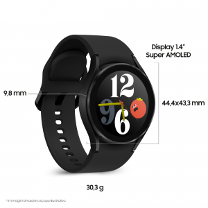 Samsung Galaxy Watch4 44mm Smartwatch Ghiera Touch Alluminio Memoria 16GB Black