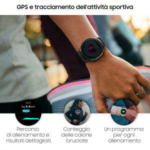 Samsung Galaxy Watch4 44mm Smartwatch Ghiera Touch Alluminio Memoria 16GB Black