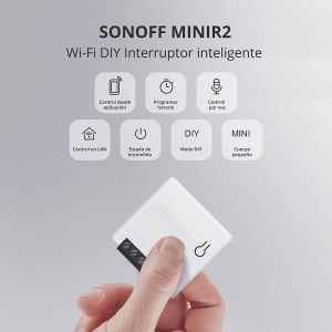 Interruttore Intelligente, SONOFF MINI R2 WiFi Smart Switch 2-Way, 2.4G WiFi, APP Control, Funziona con Alexa, Google Home Assistant