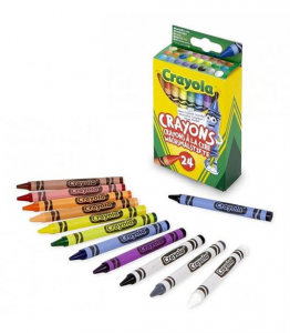 Crayola - Crayons Pastelli a Cera Confezione da 24 Colori