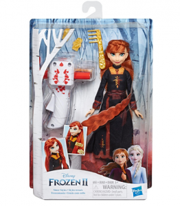 Hasbro - Disney Frozen Bambola Principessa Anna Styling Trecce