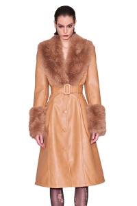 Penelope Faux Leather Coat