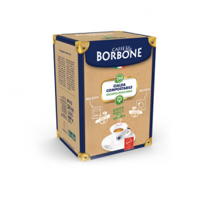 Borbone miscela Dek - Confezione da 50 cialde ESE compostabile con incarto riciclabile