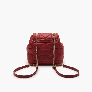 Zainetto Small Backpack Leather rosso La Carrie