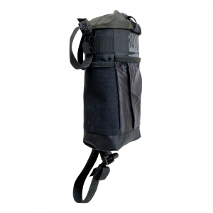 Food bag, snack bag o bottle holder da manubrio cilindrica per bikepacking