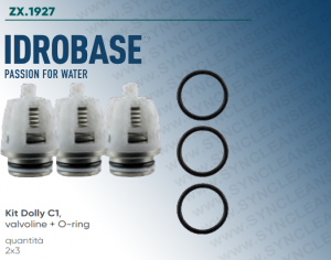Kit Dolly C1 IDROBASE valido per pompe 5CP2120W, 5CP2140WCS, 5CP2150W CAT composto da Valvoline + O-ring