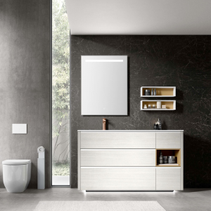 Bathroom cabinet with integrated washbasin Riva 03 Gruppo Geromin