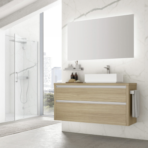 Riva 08 Gruppo Geromin wall-mounted bathroom cabinet with countertop sink