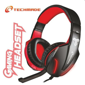 TECHMADE CUFFIE GAMING MULTIMEDIALI LIV.1 RED