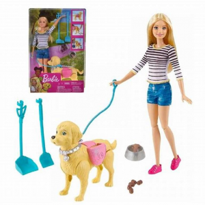 Barbie-A spasso coi cuccioli -Dwj68