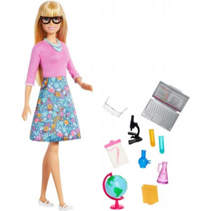 Barbie-Maestra con 10 accessori 