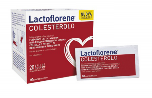 LACTOFLORENE COLESTEROLO CON FERMENTI LATTICI VIVI AD AZIONE PREBIOTICA E RISO ROSSO FERMENTATO  