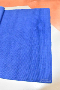 Tappeto In Lana Blu Colore 240 X 170 Cm (difetto Macchia)