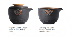 Set da tè da viaggio in ceramica cinese - Chinese Ceramic Travel Tea Set