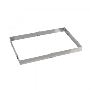 Adjustable rectangular stainless steel band