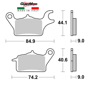 Set pastiglie freno anteriori SBS serie HF per MALAGUTI X3M 125 MOTARD  2008-2012