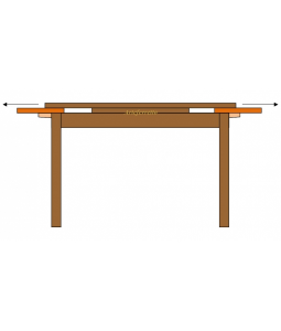 Tavolo classico rettangolare allungabile