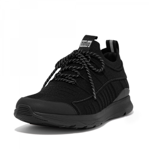 Fitflop - VITAMIN FF KNIT SPORTS TRAINERS ALL BLACK